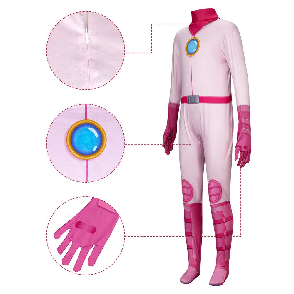 Kids Princess Peach Pink Jumpsuit The Super Mario Bros. Movie