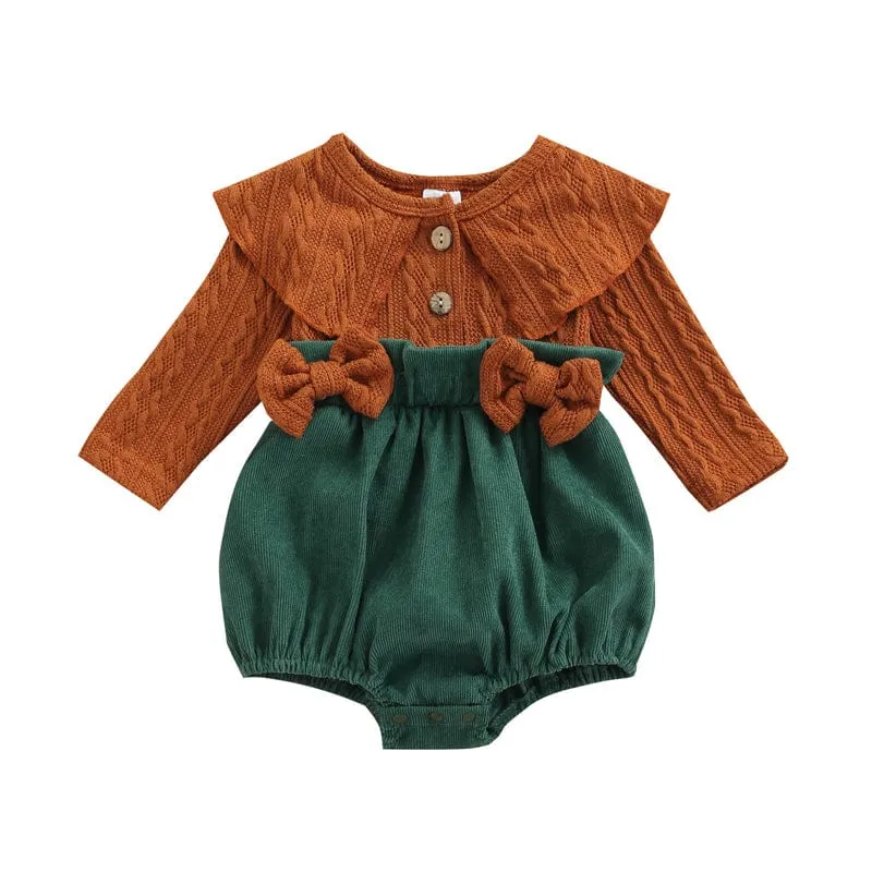 Knitted Long Sleeve Jumpsuit