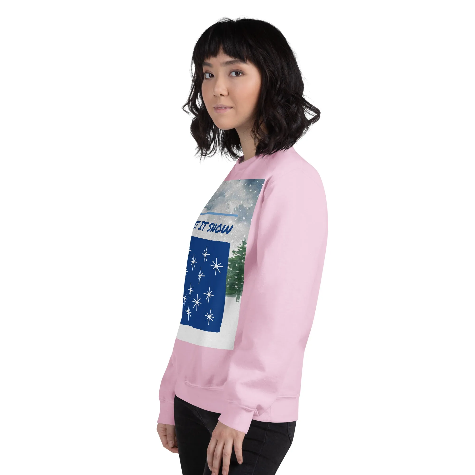 Let It Snow Christmas Sweatshirt (Glamourange Christmas Sweatshirt Womens)