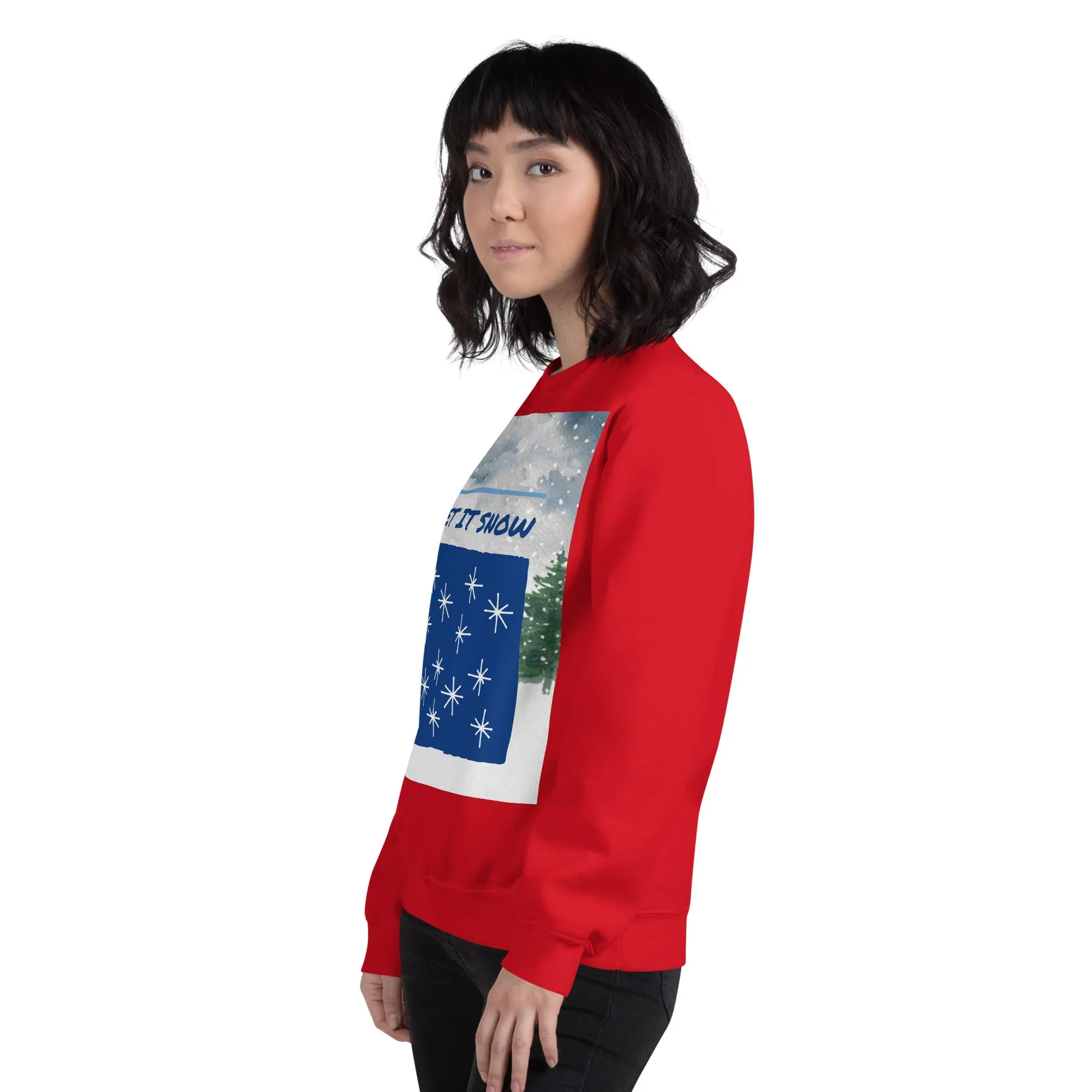Let It Snow Christmas Sweatshirt (Glamourange Christmas Sweatshirt Womens)