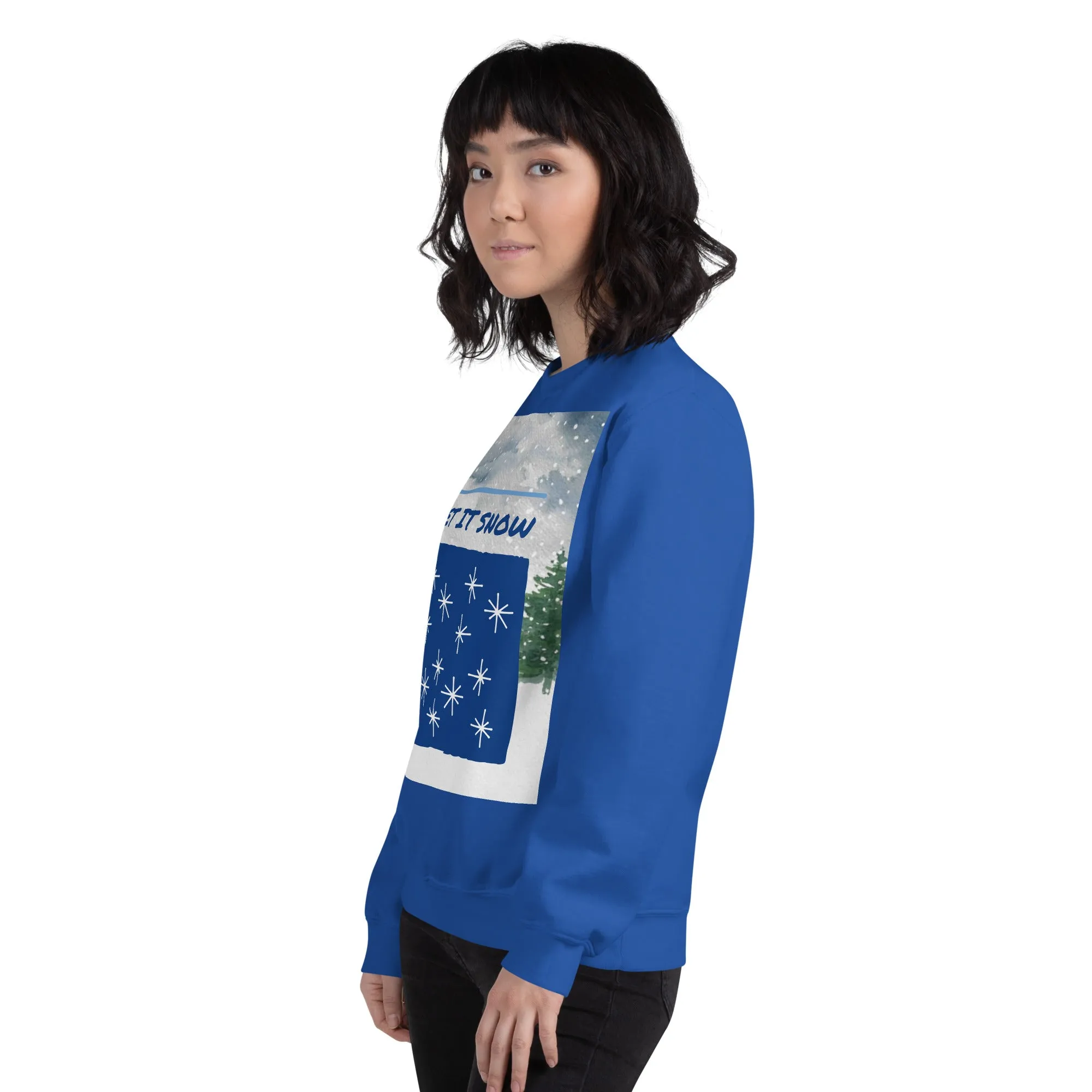 Let It Snow Christmas Sweatshirt (Glamourange Christmas Sweatshirt Womens)