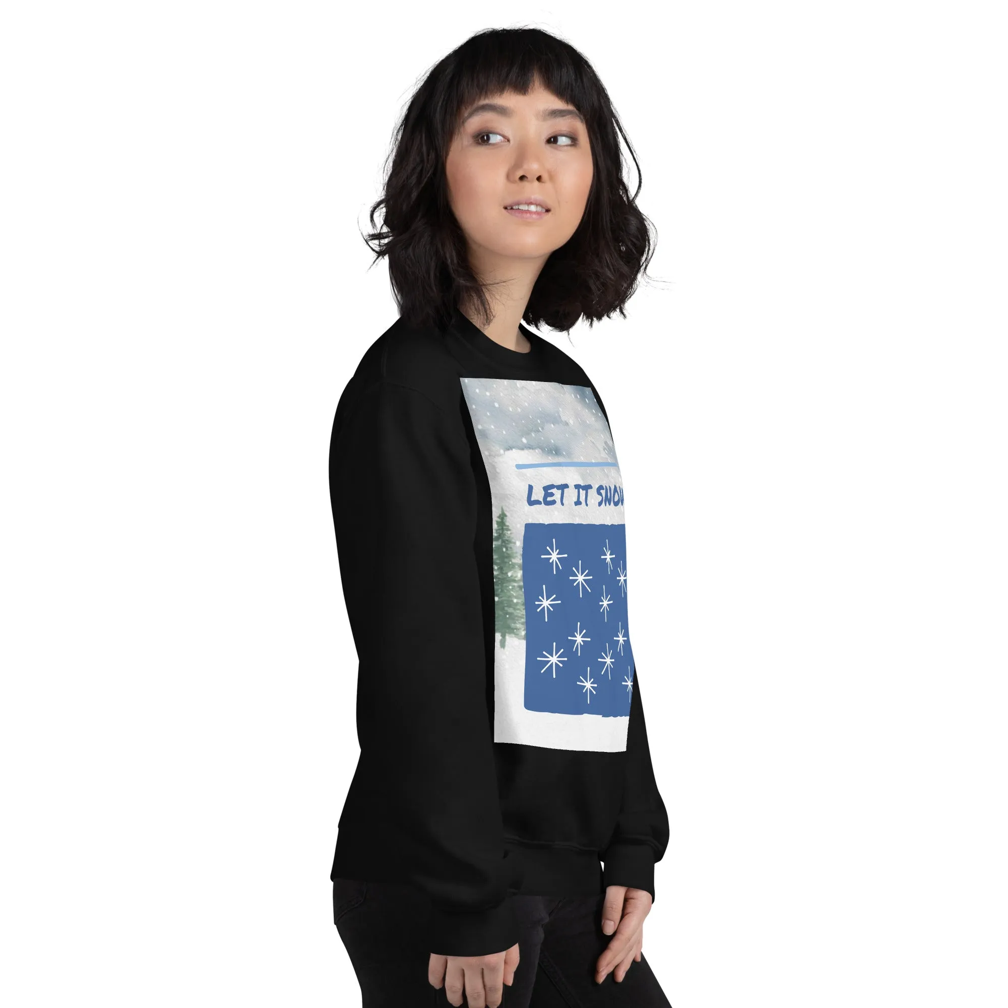 Let It Snow Christmas Sweatshirt (Glamourange Christmas Sweatshirt Womens)