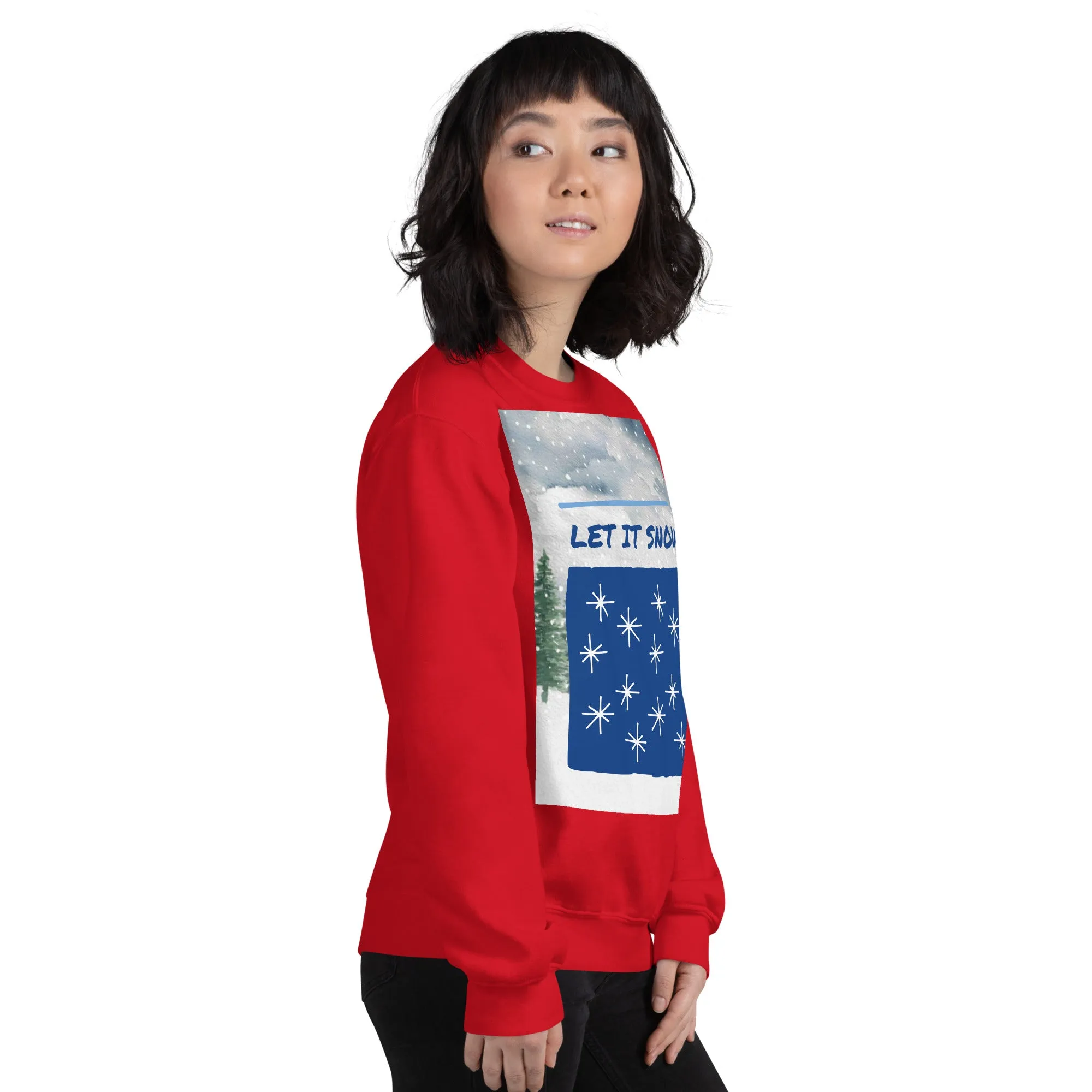 Let It Snow Christmas Sweatshirt (Glamourange Christmas Sweatshirt Womens)