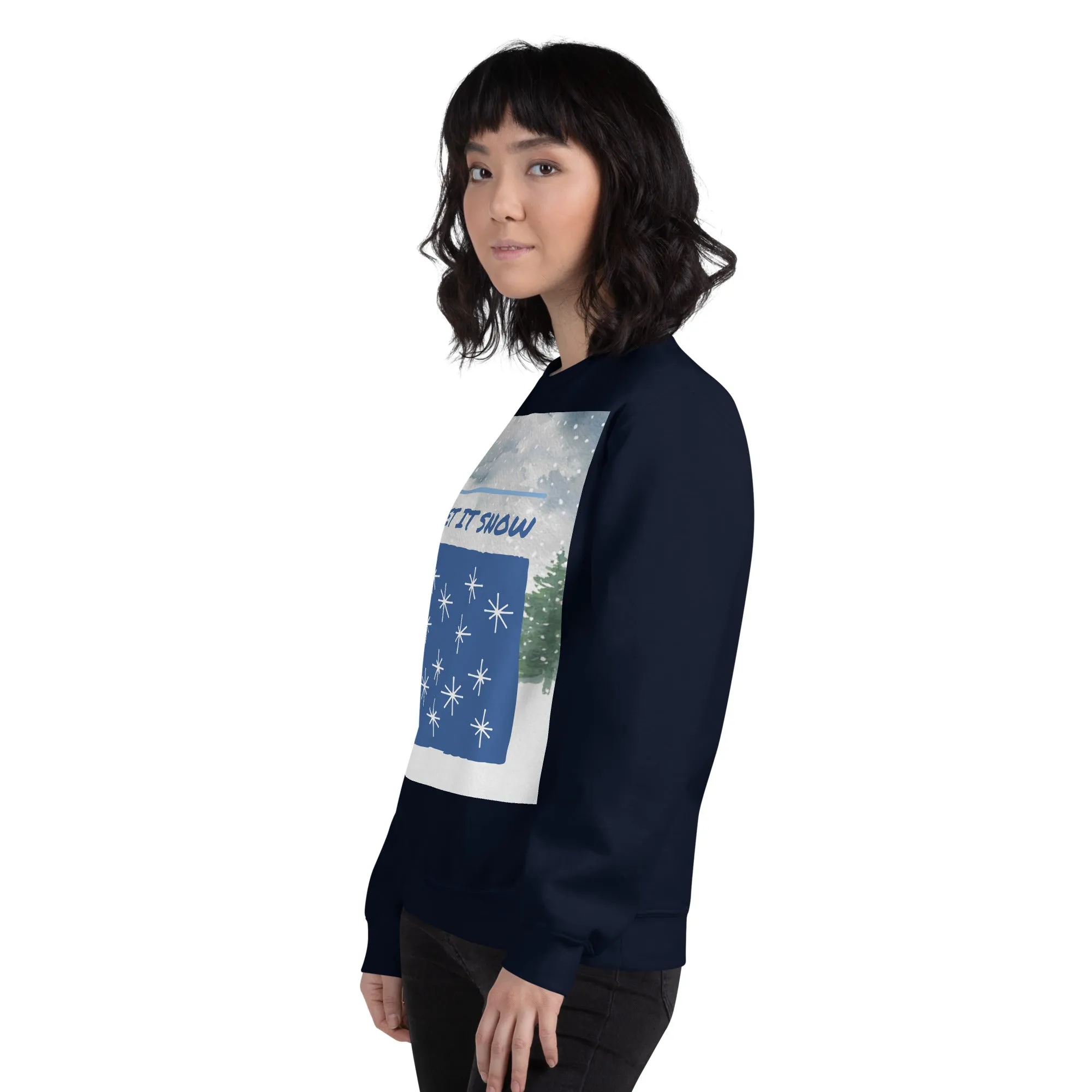 Let It Snow Christmas Sweatshirt (Glamourange Christmas Sweatshirt Womens)