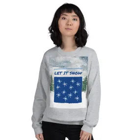Let It Snow Christmas Sweatshirt (Glamourange Christmas Sweatshirt Womens)