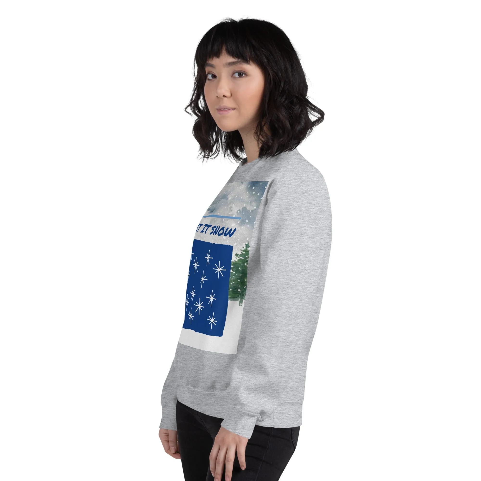 Let It Snow Christmas Sweatshirt (Glamourange Christmas Sweatshirt Womens)