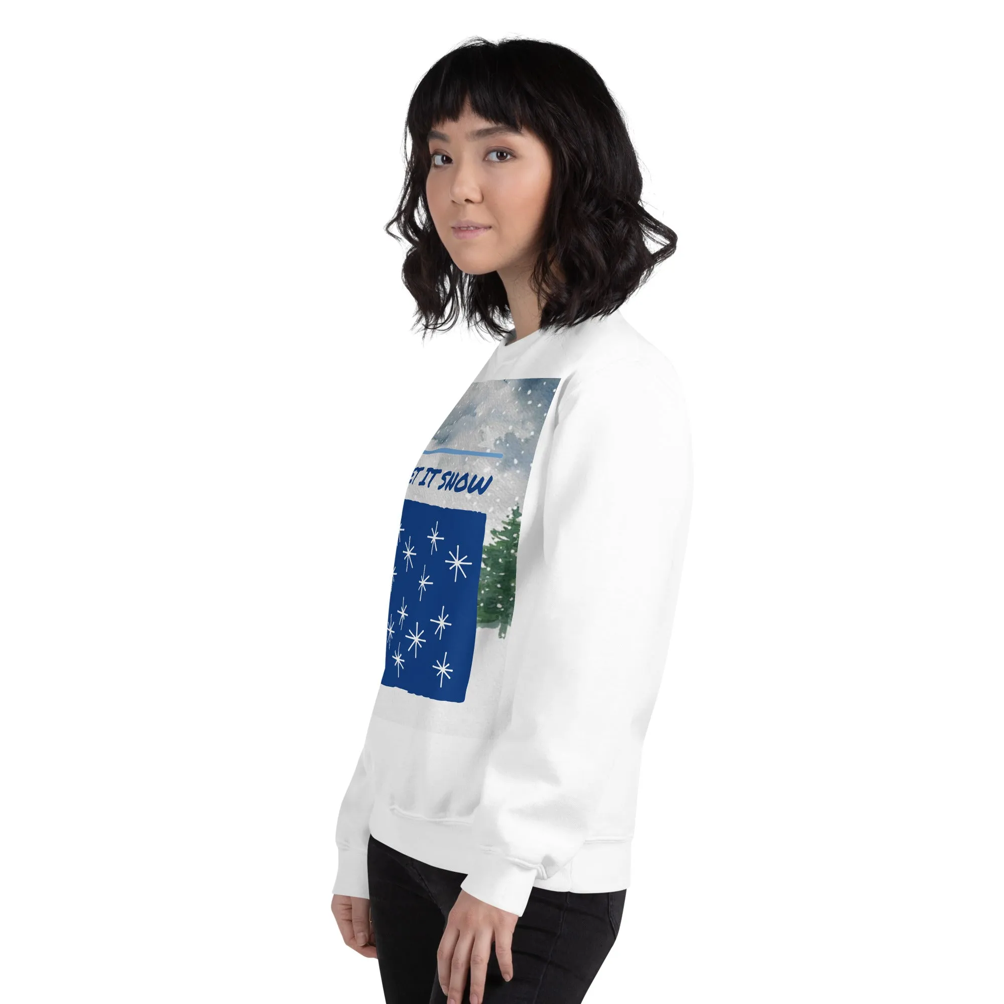 Let It Snow Christmas Sweatshirt (Glamourange Christmas Sweatshirt Womens)