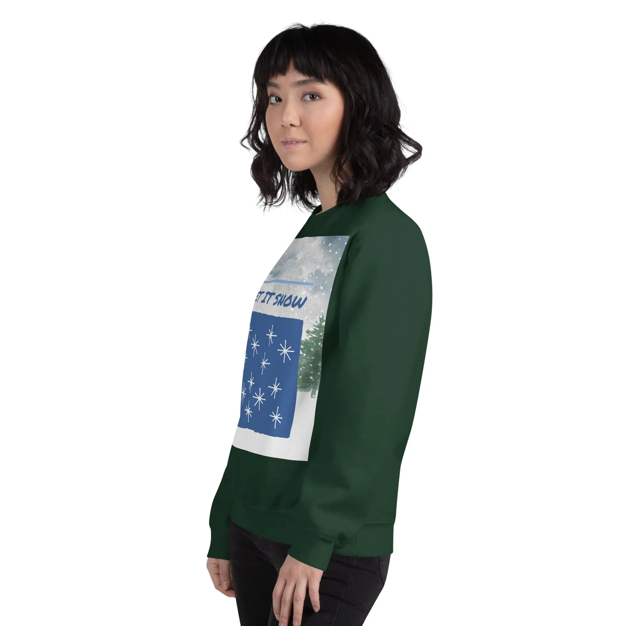 Let It Snow Christmas Sweatshirt (Glamourange Christmas Sweatshirt Womens)
