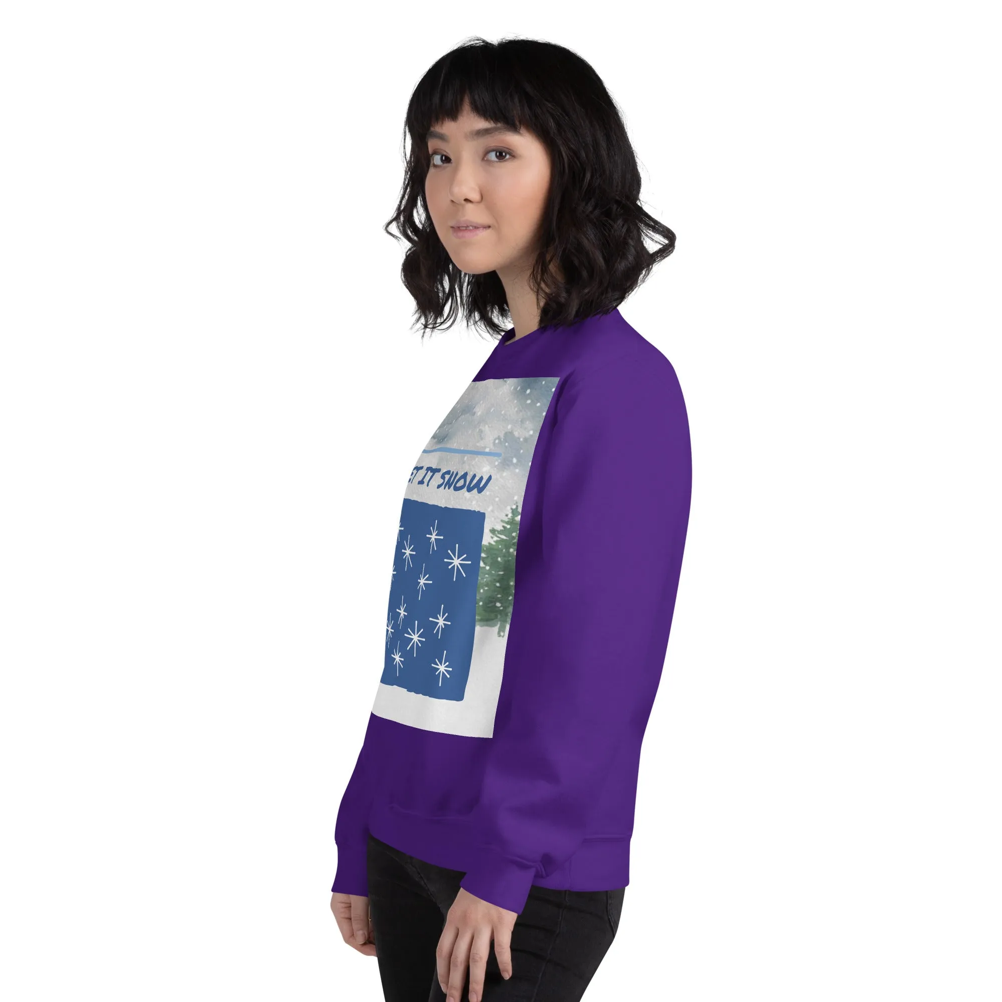 Let It Snow Christmas Sweatshirt (Glamourange Christmas Sweatshirt Womens)