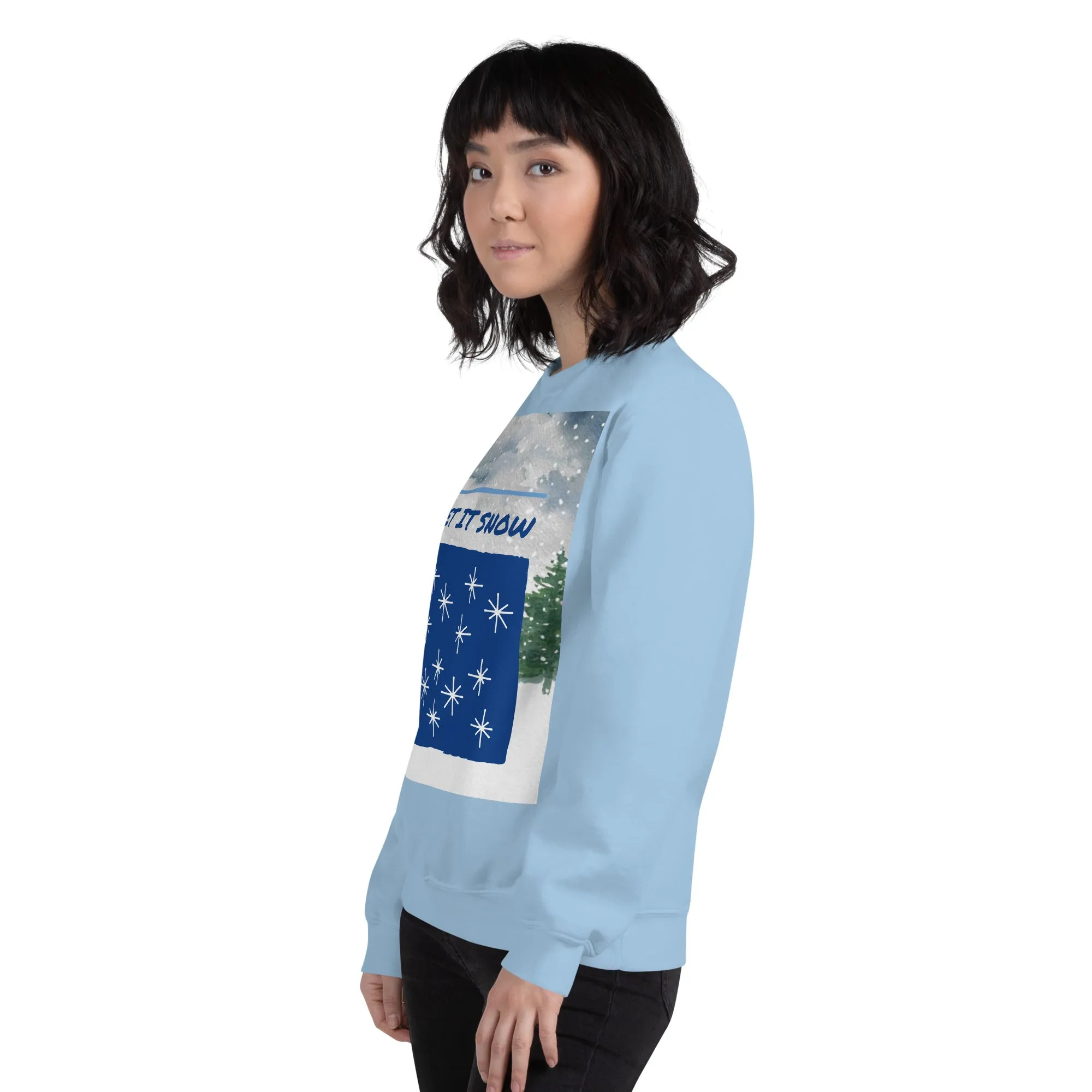 Let It Snow Christmas Sweatshirt (Glamourange Christmas Sweatshirt Womens)