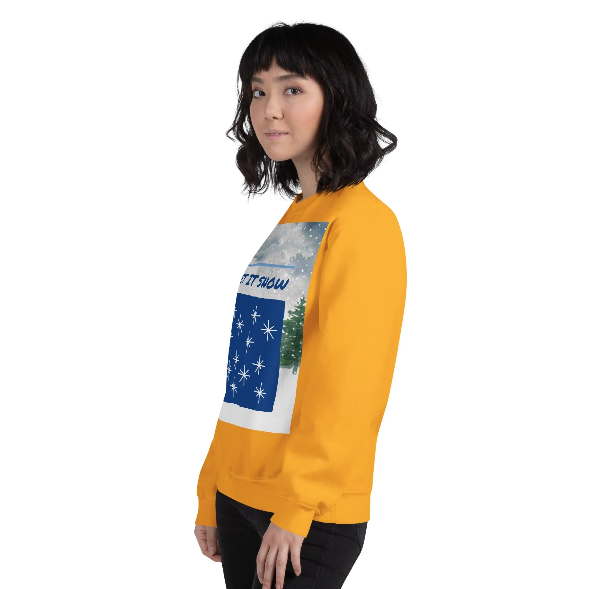Let It Snow Christmas Sweatshirt (Glamourange Christmas Sweatshirt Womens)