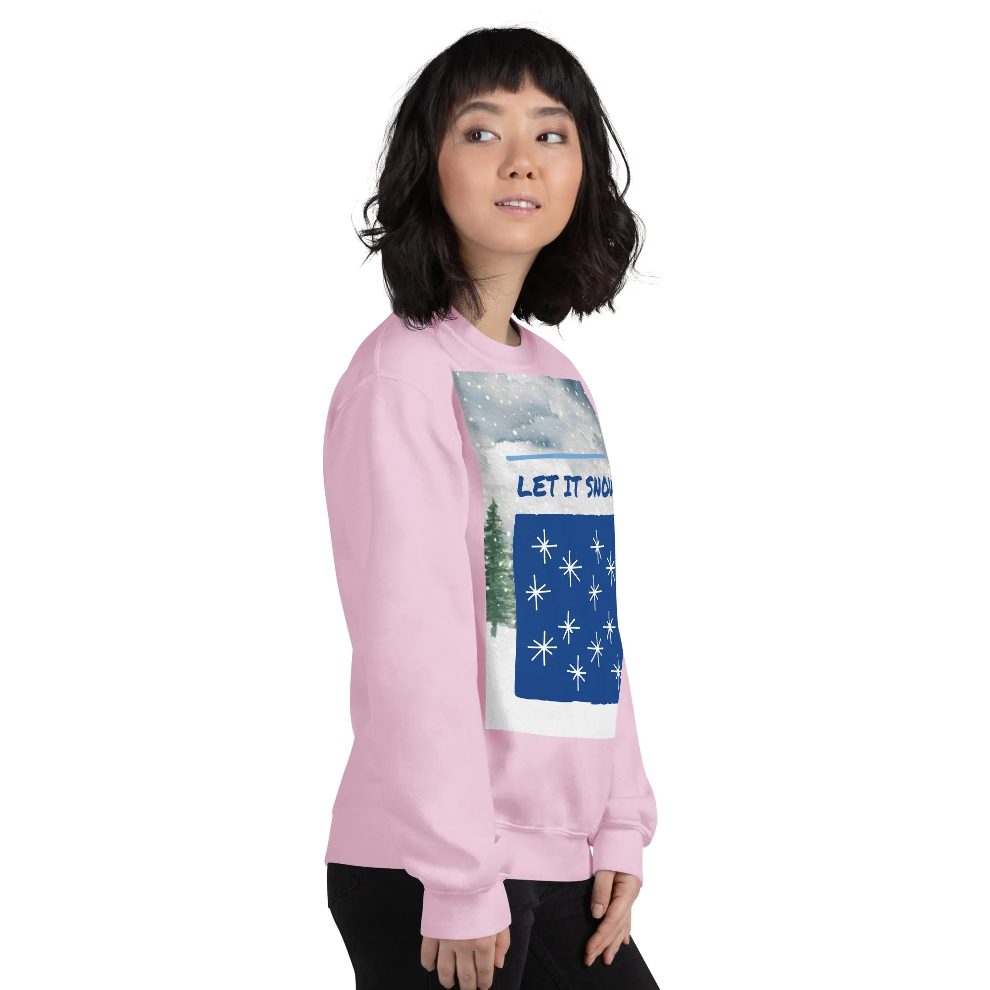 Let It Snow Christmas Sweatshirt (Glamourange Christmas Sweatshirt Womens)