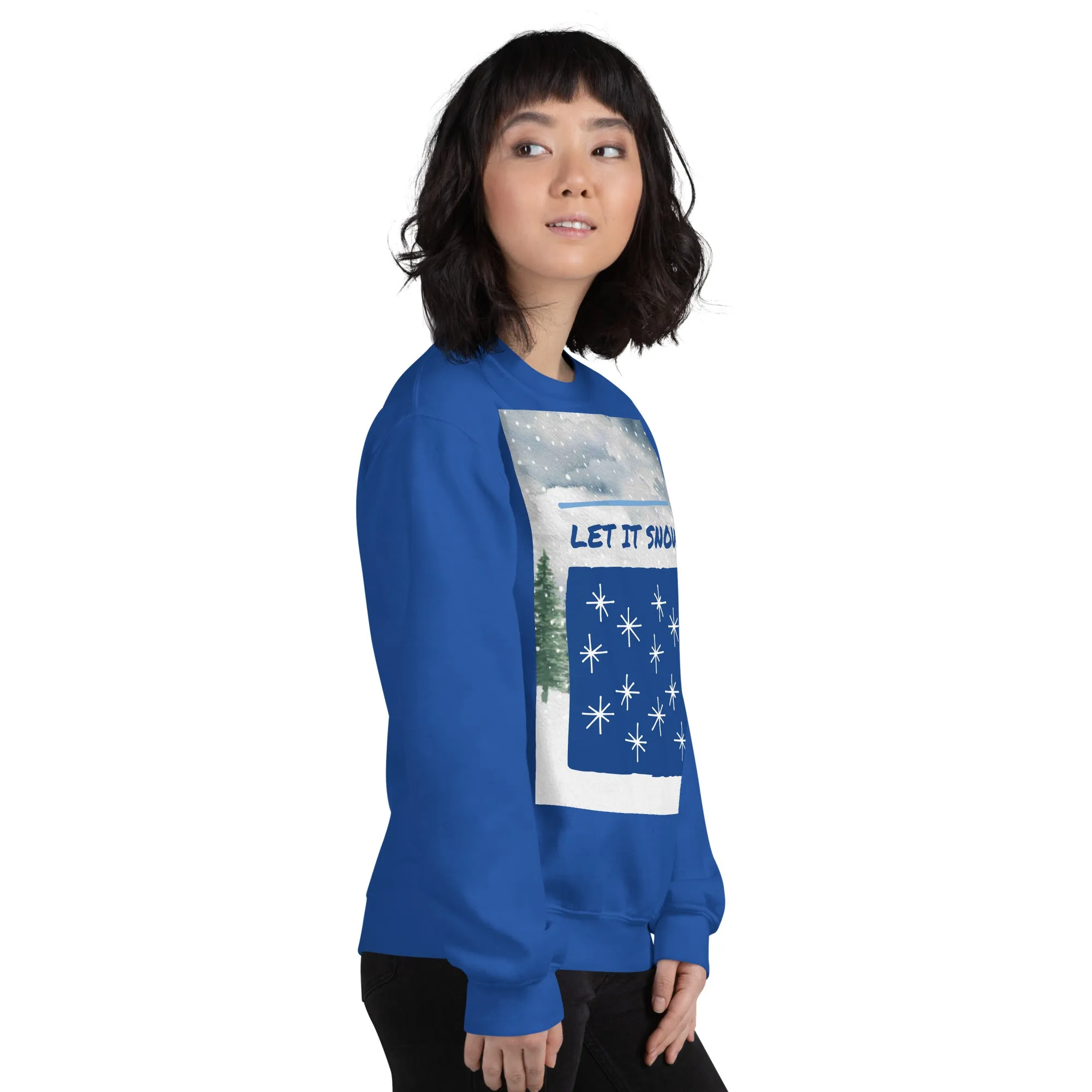 Let It Snow Christmas Sweatshirt (Glamourange Christmas Sweatshirt Womens)