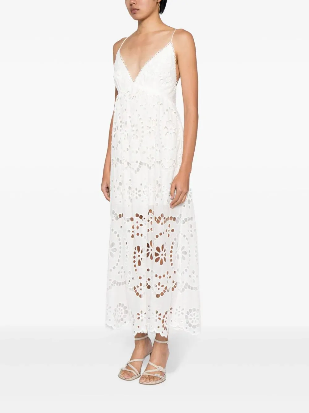 Lexi embroidered slip dress