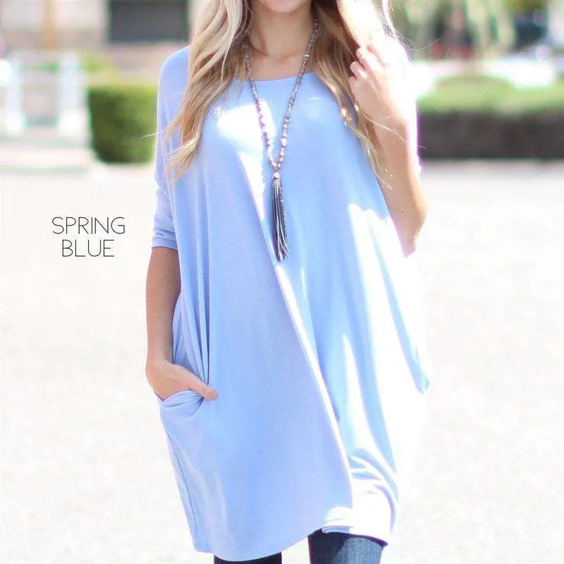Long Length Pocket Tunic | S-XL