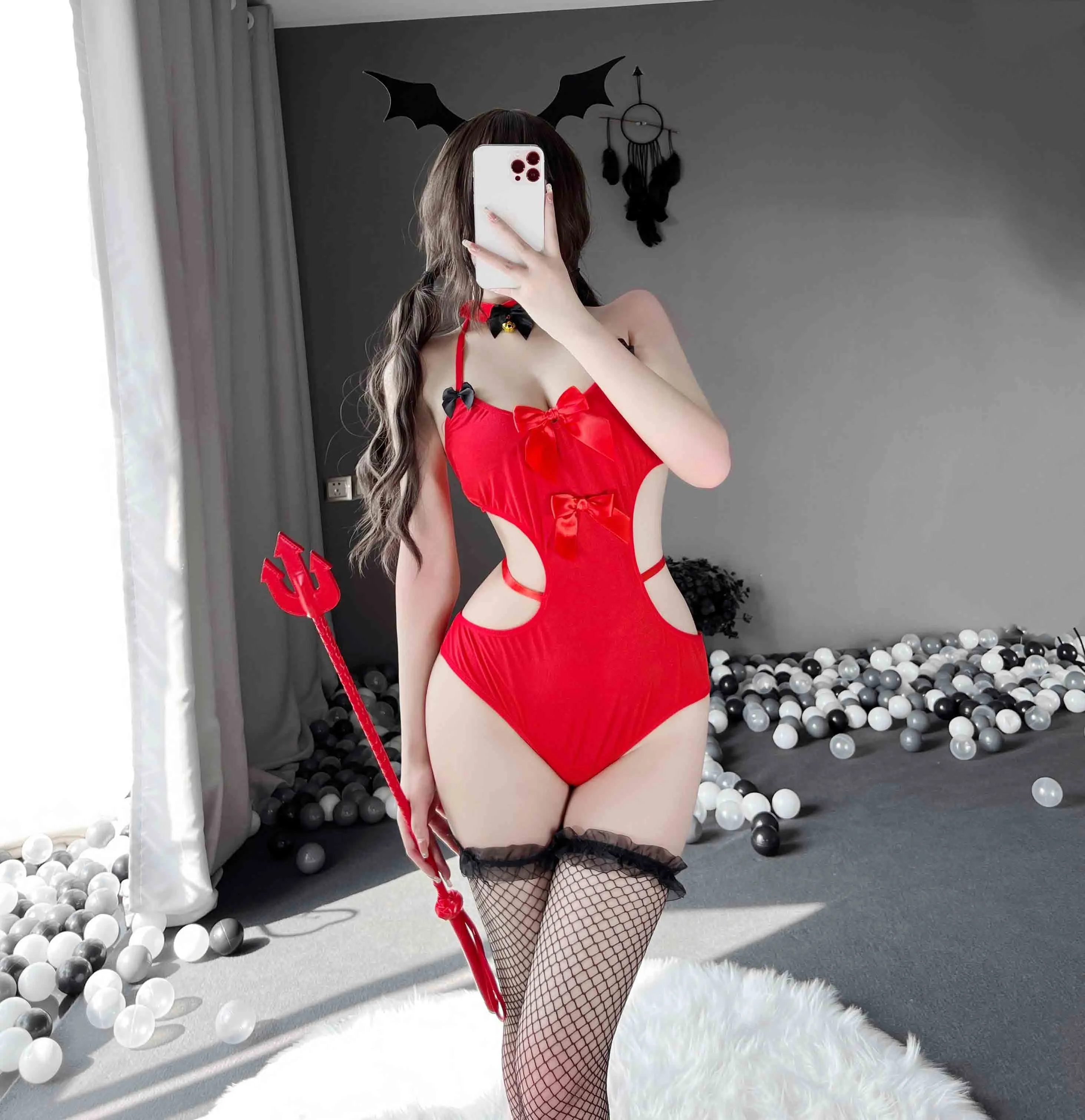 lovingocean T-2495 Sexy naughty little devil jumpsuit