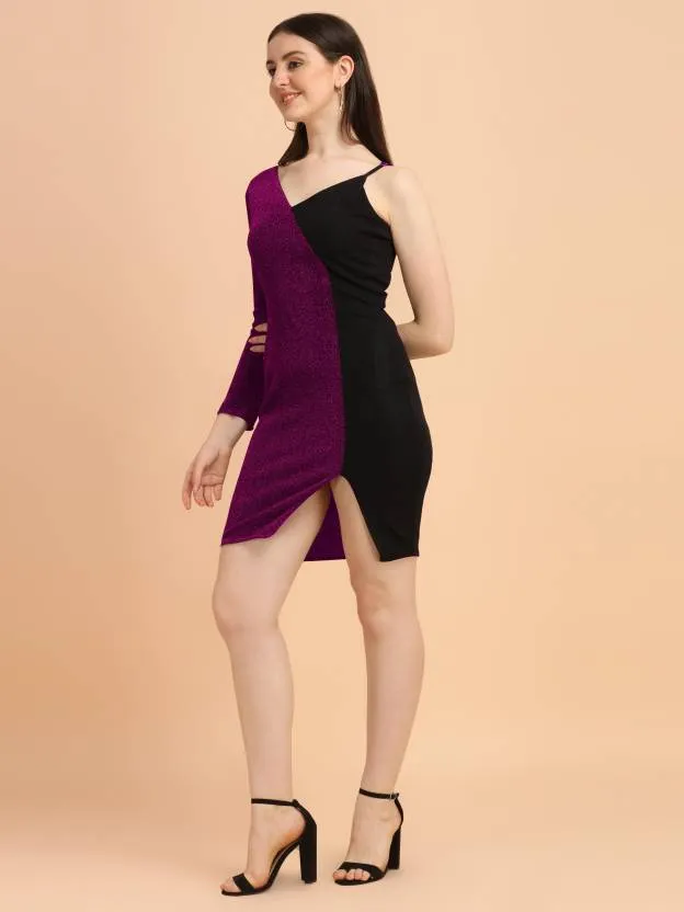 Luxurious Velvet Embellished V-Neck Mini Dress