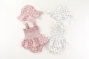 Melika romper with matching hat