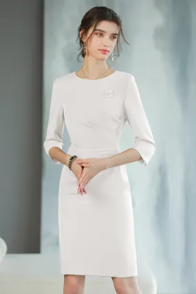 Meliora White Amethyst Dress