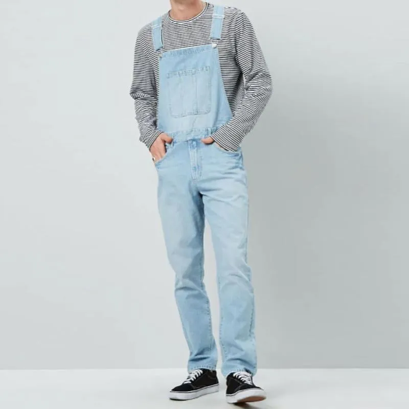 Men'S Casual Denim Jumpsuit 30103525Y