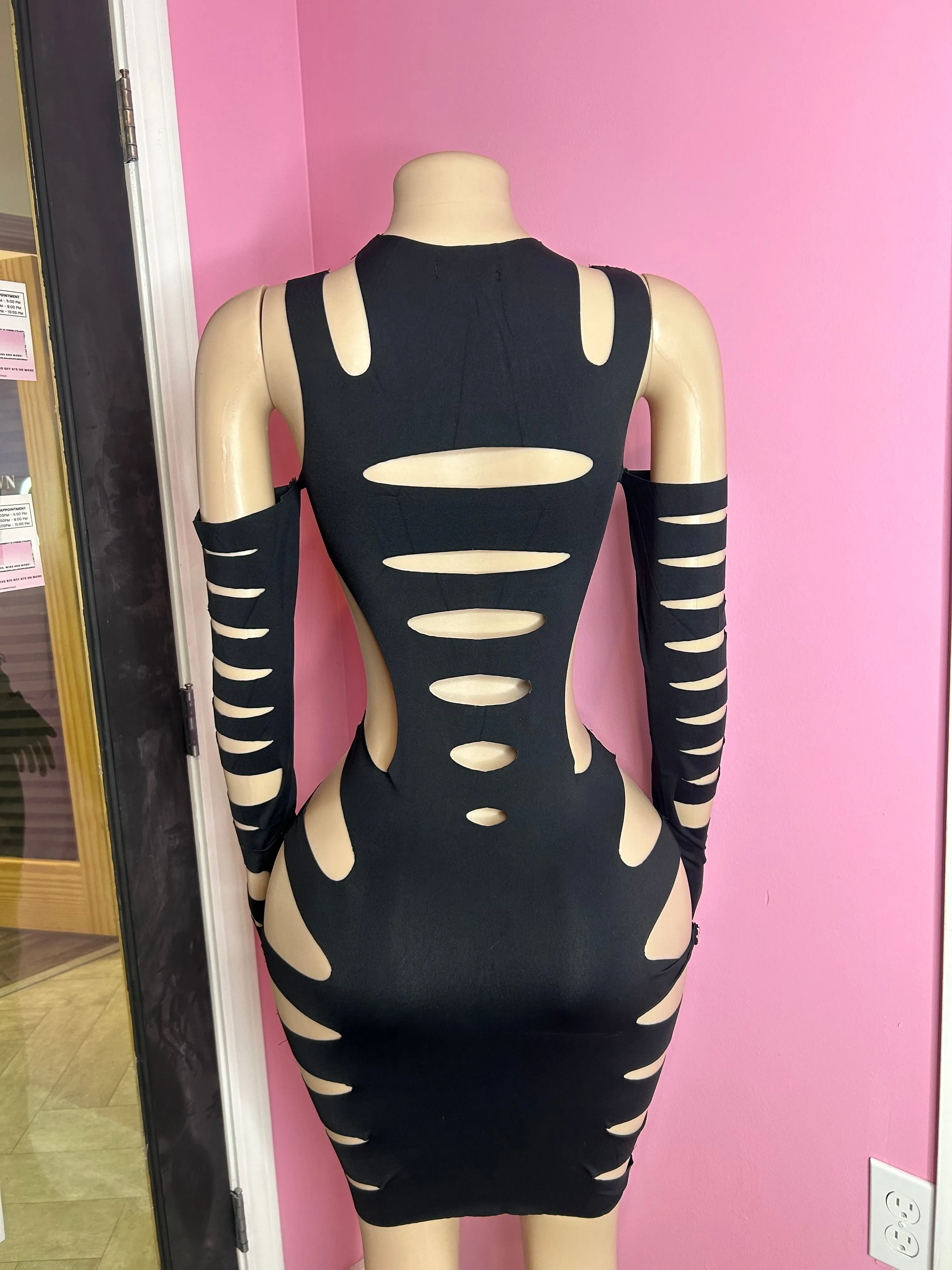 My Boo Body-Con Dress- Black