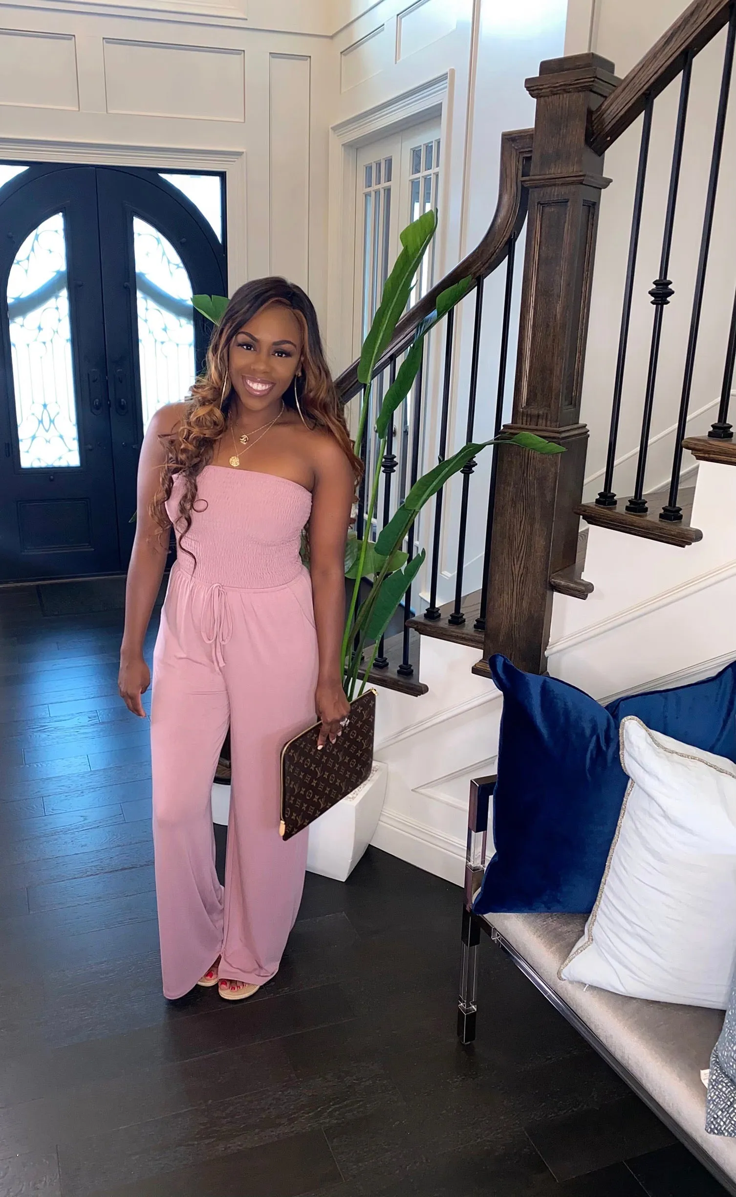 NEW Candy Girl Jumpsuit (Light Rose)