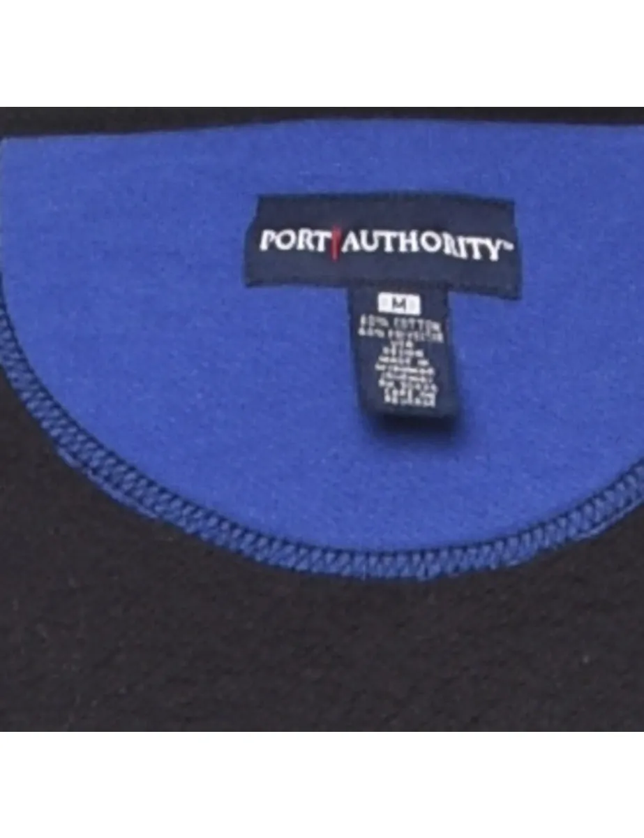 New London Academy Printed Black & Blue Sweatshirt - M