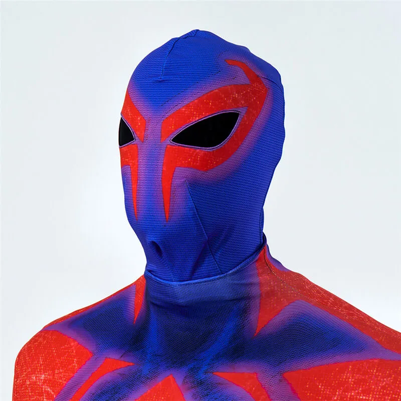 New Miguel O Hara Costume With Cloak Spiderman 2099 Suit Halloween Cosplay Bodysuit