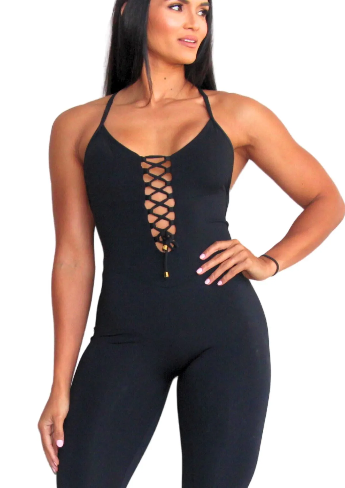 Noir Heartbreaker Jumpsuit Long - Black