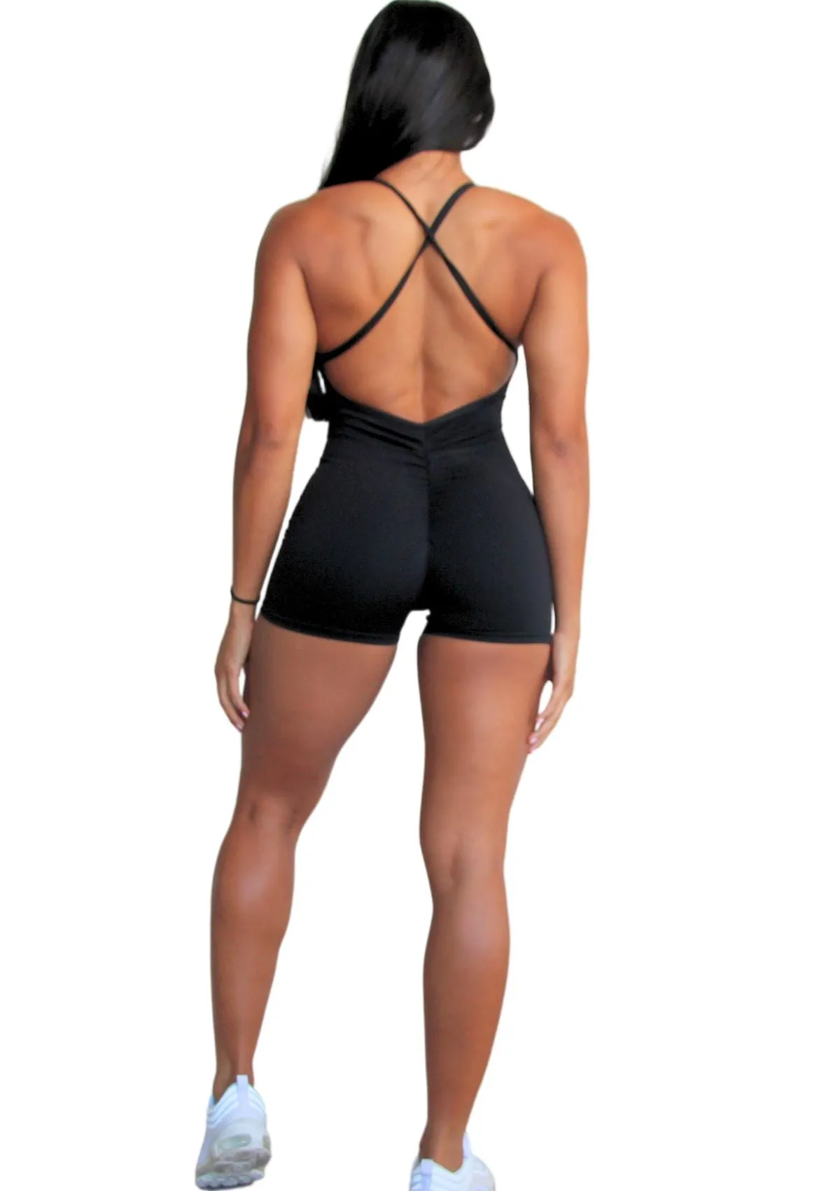 Noir Heartbreaker Jumpsuit Short - Black