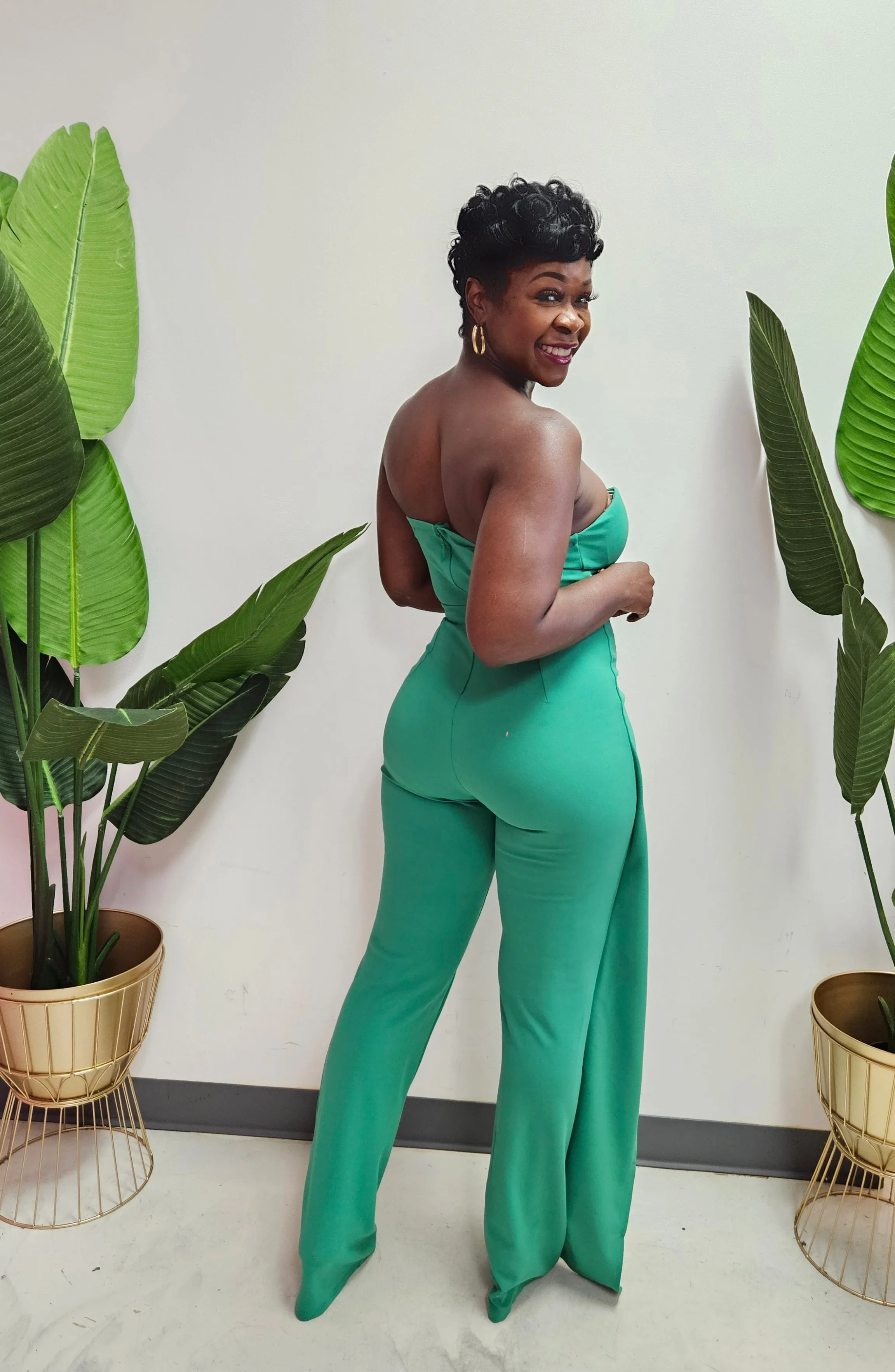 Olivia Overlap Jumpsuit