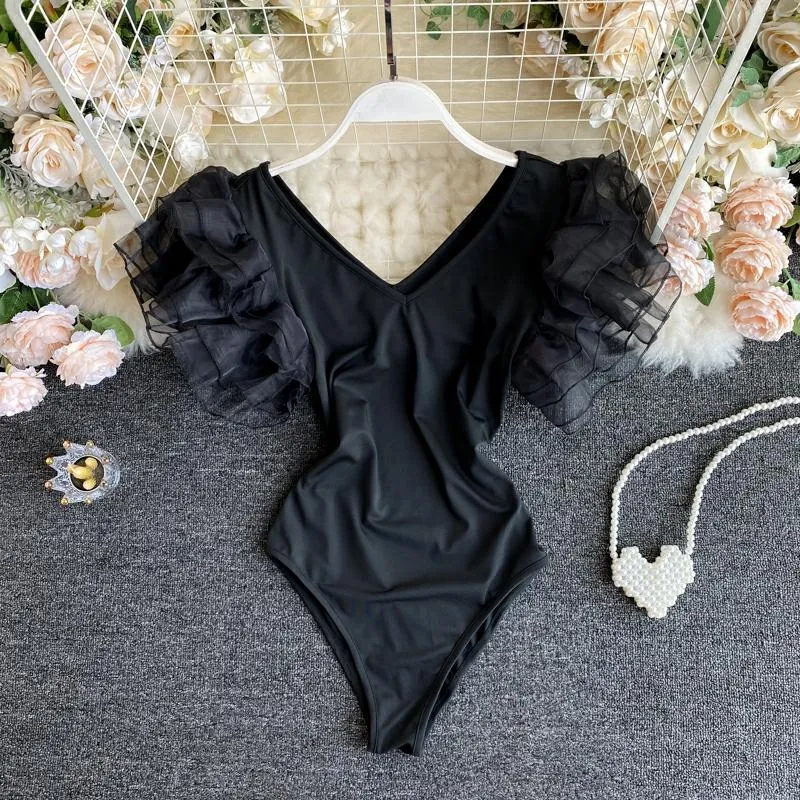 Organza Butterfly Sleeve Bodysuit