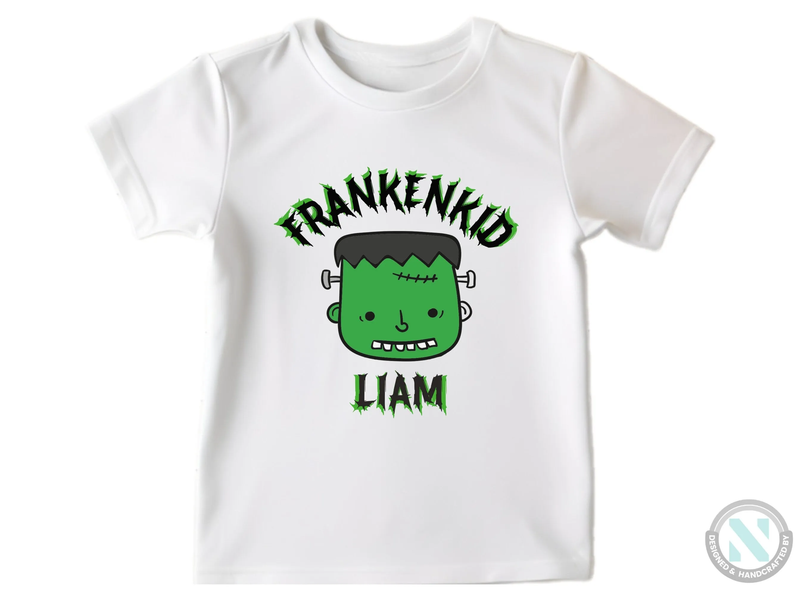 Personalize Halloween Baby Grow Gift for Boys with “Franken Kid” Baby Vest