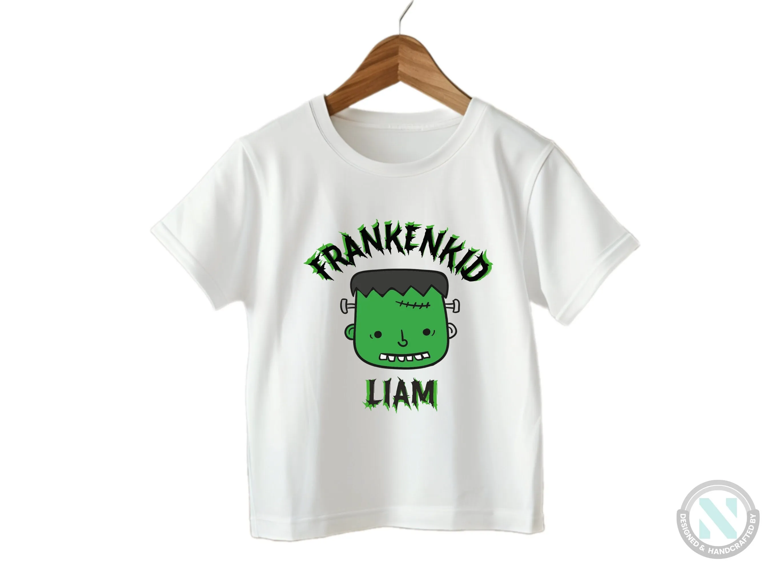 Personalize Halloween Baby Grow Gift for Boys with “Franken Kid” Baby Vest