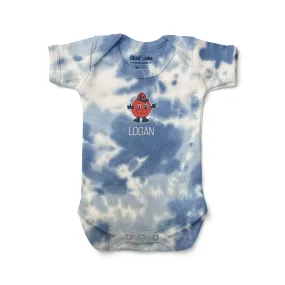 Personalized Syracuse Orange Otto Tie Dye Bodysuit