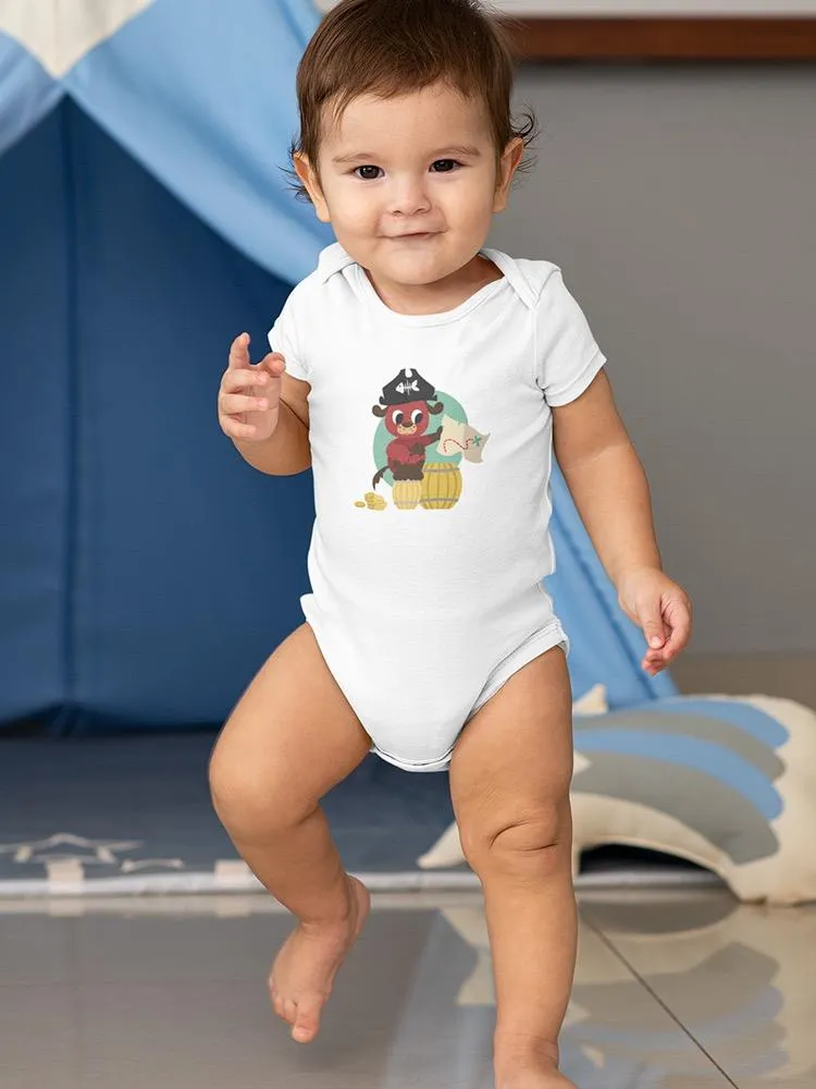 Pirate Dog With A Treasure Map Bodysuit -Image by Shutterstock