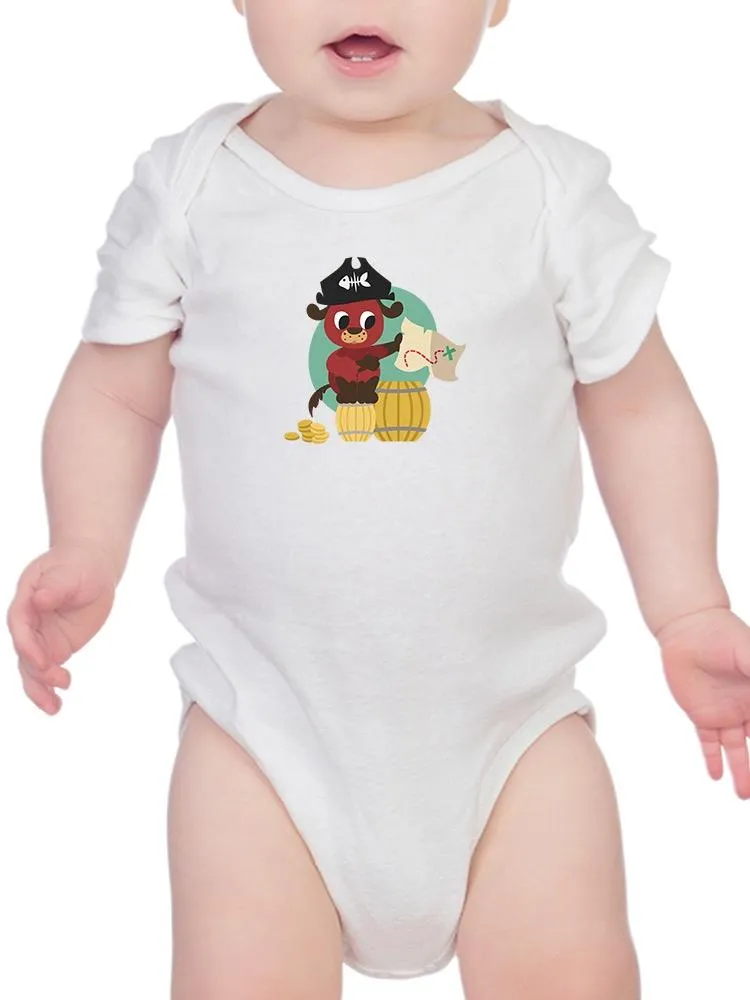 Pirate Dog With A Treasure Map Bodysuit -Image by Shutterstock