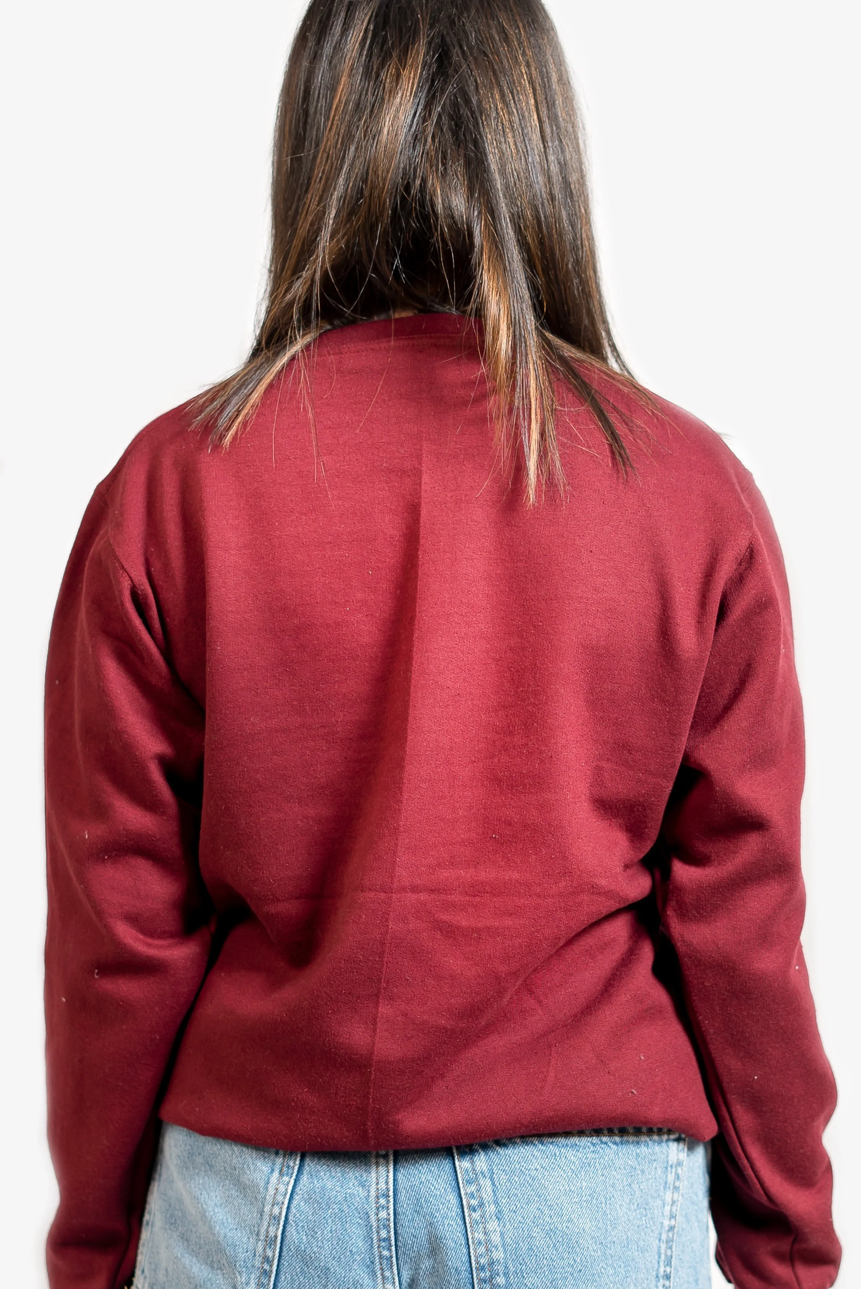 Plain Burgundy Sweatshirt // Women