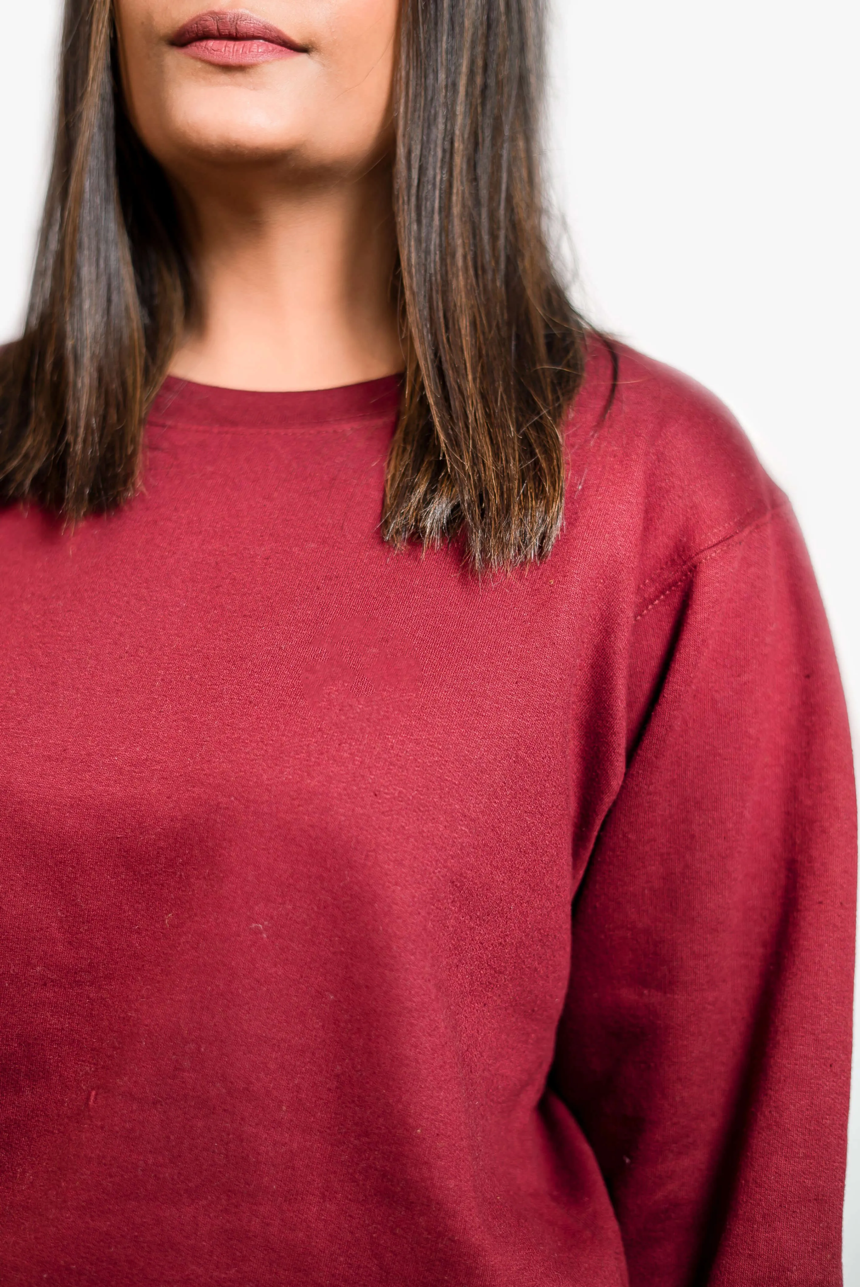 Plain Burgundy Sweatshirt // Women