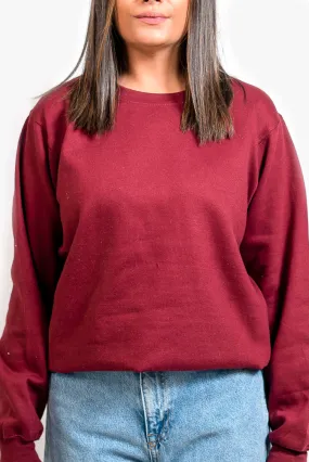 Plain Burgundy Sweatshirt // Women