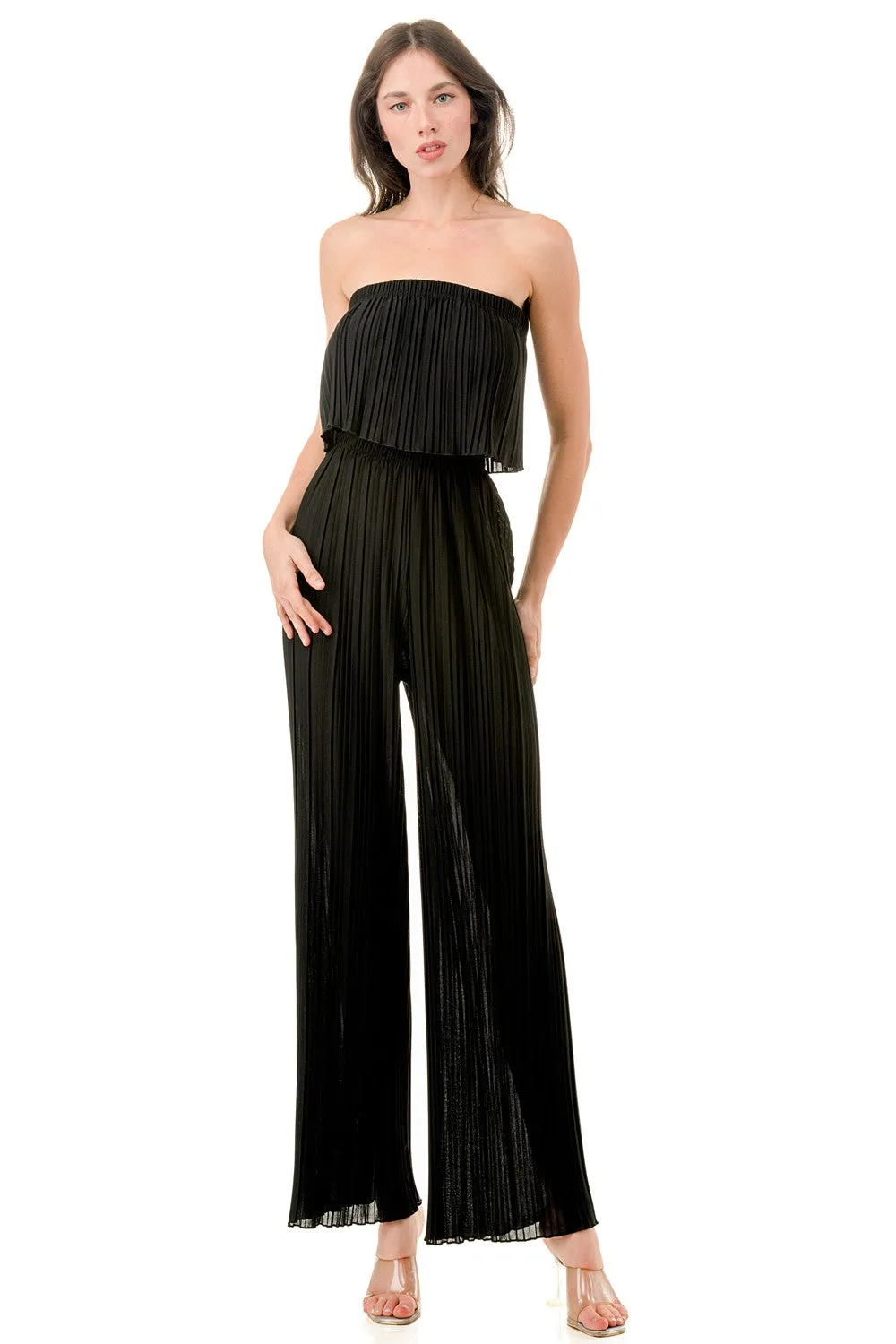 Pleated, Folded Jumpsuit