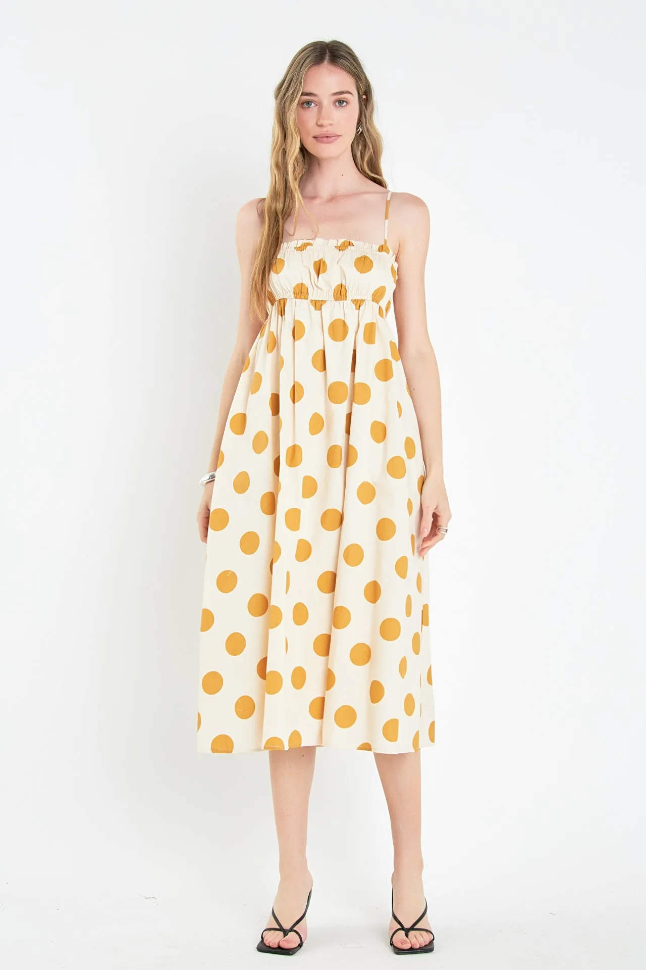 Polka Dot Midi Dress