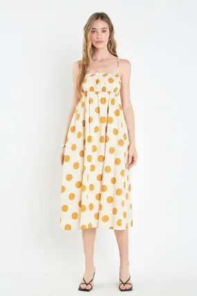 Polka Dot Midi Dress