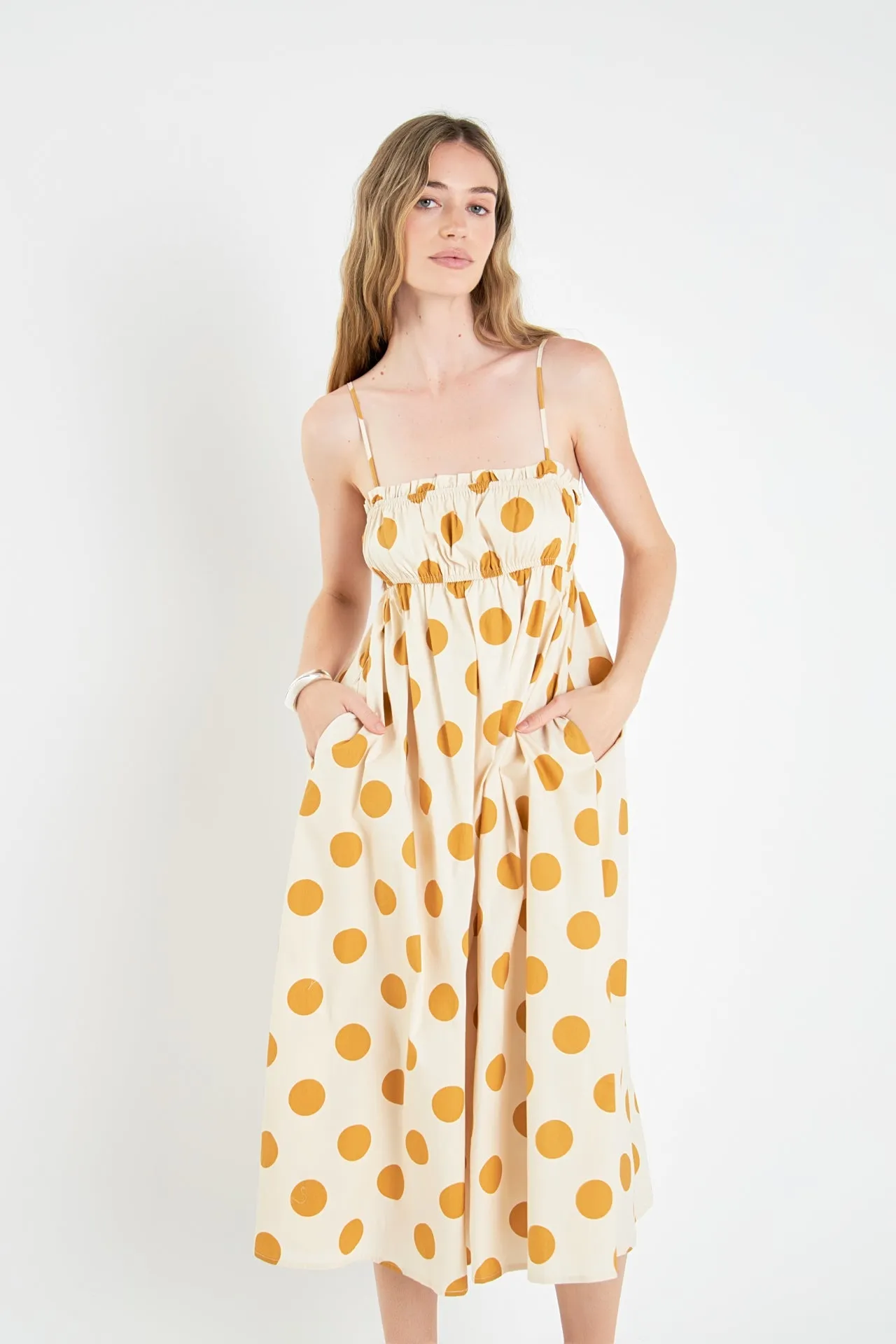 Polka Dot Midi Dress