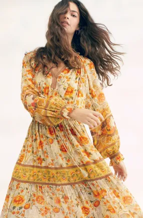 Printed Long Sleeve Dress