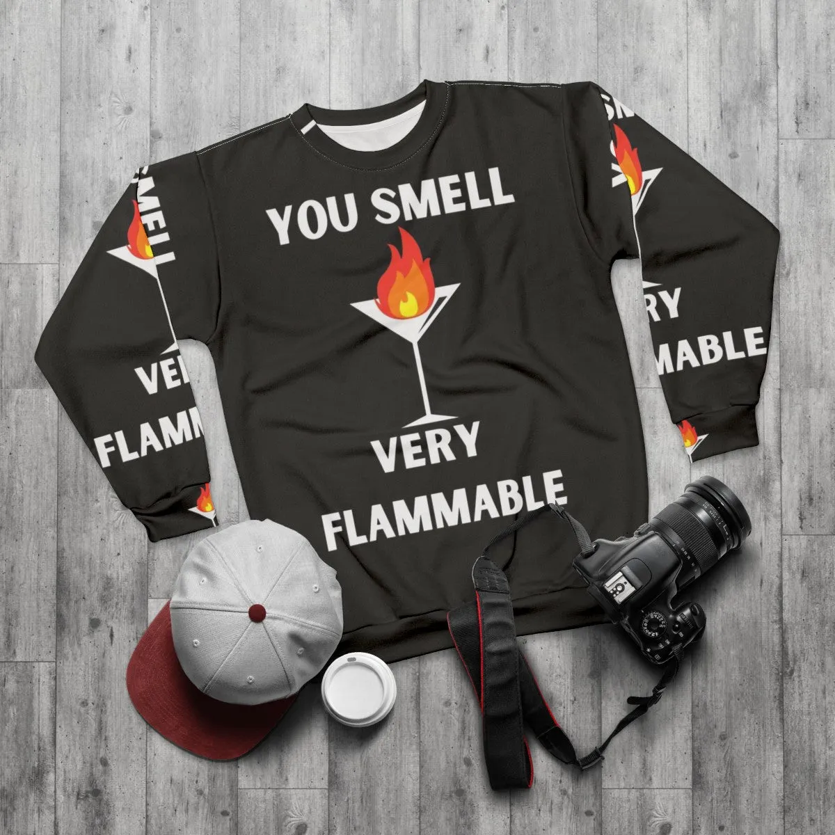 "You Smell Very Flammable" David Rose Quote Schitt's Creek Sweatshirt