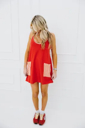 Randi Mini Dress - Coral