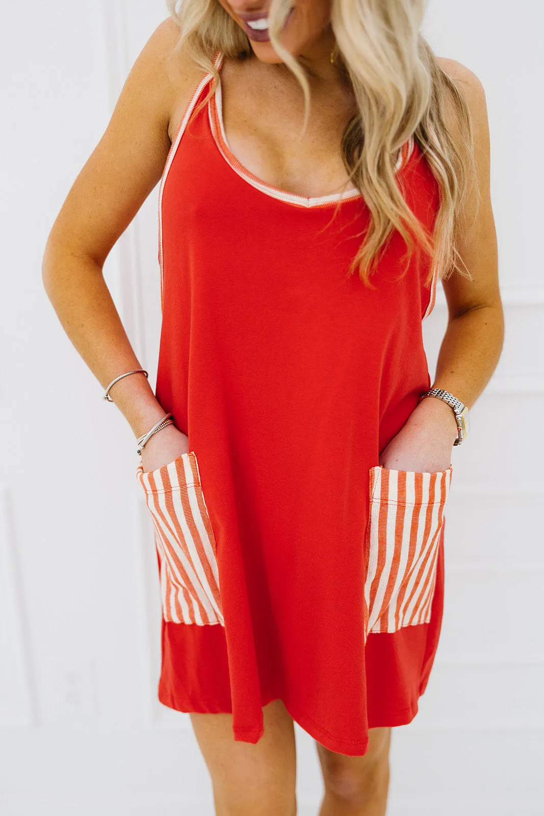 Randi Mini Dress - Coral