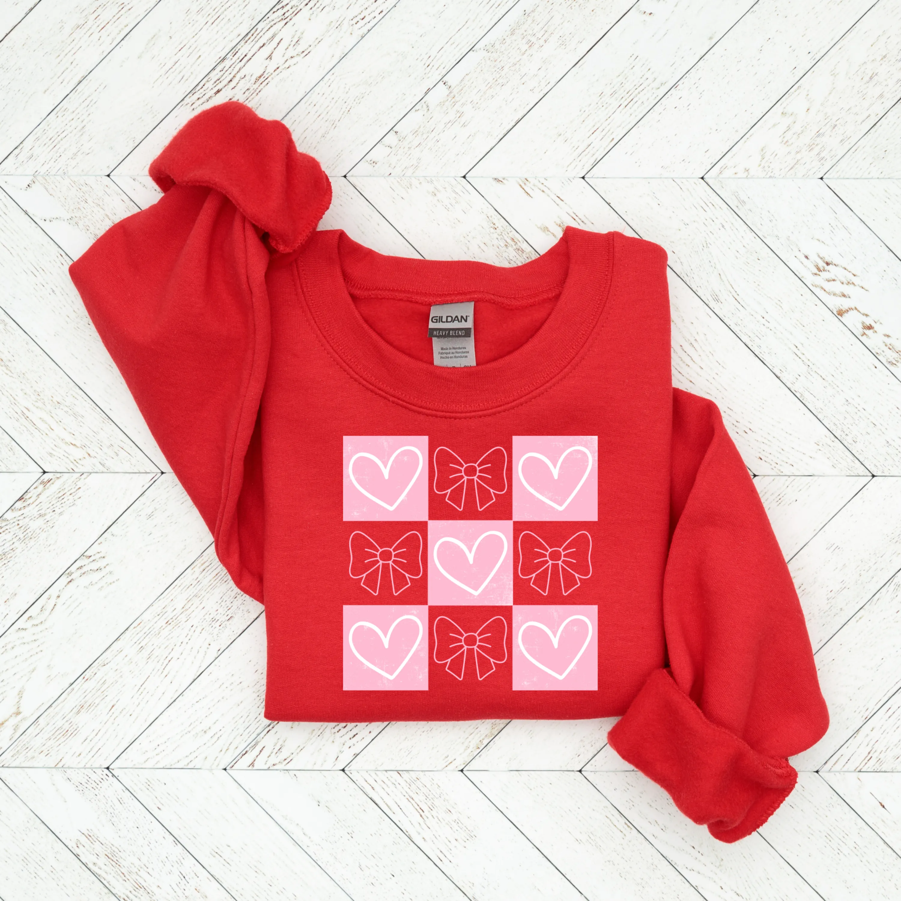 Retro Coquette Valentine's Day Crewneck Sweatshirt