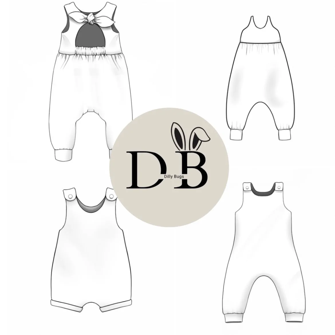 Rompers - Pastel leopard